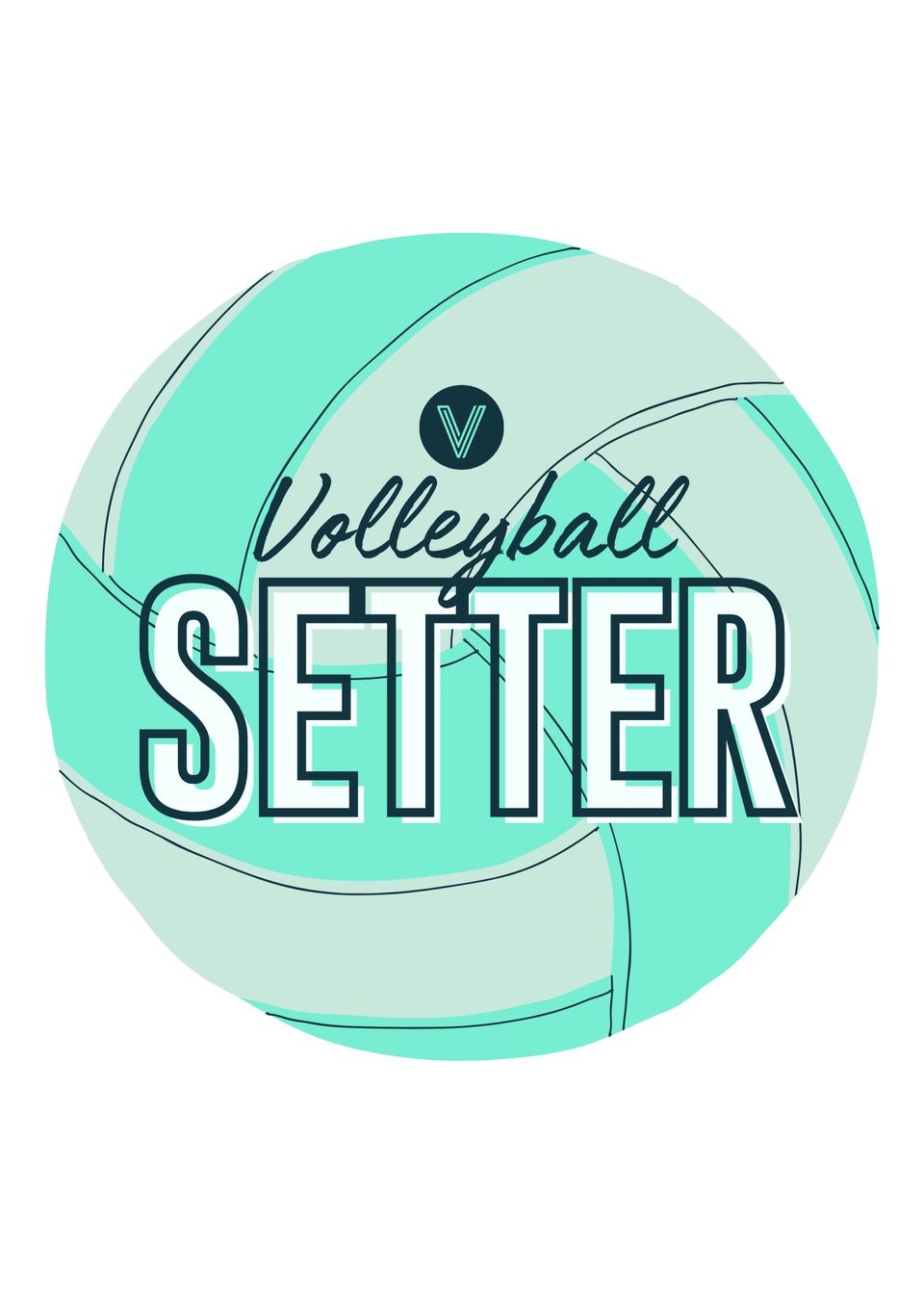 Pick Your Volleyball Position Stickers